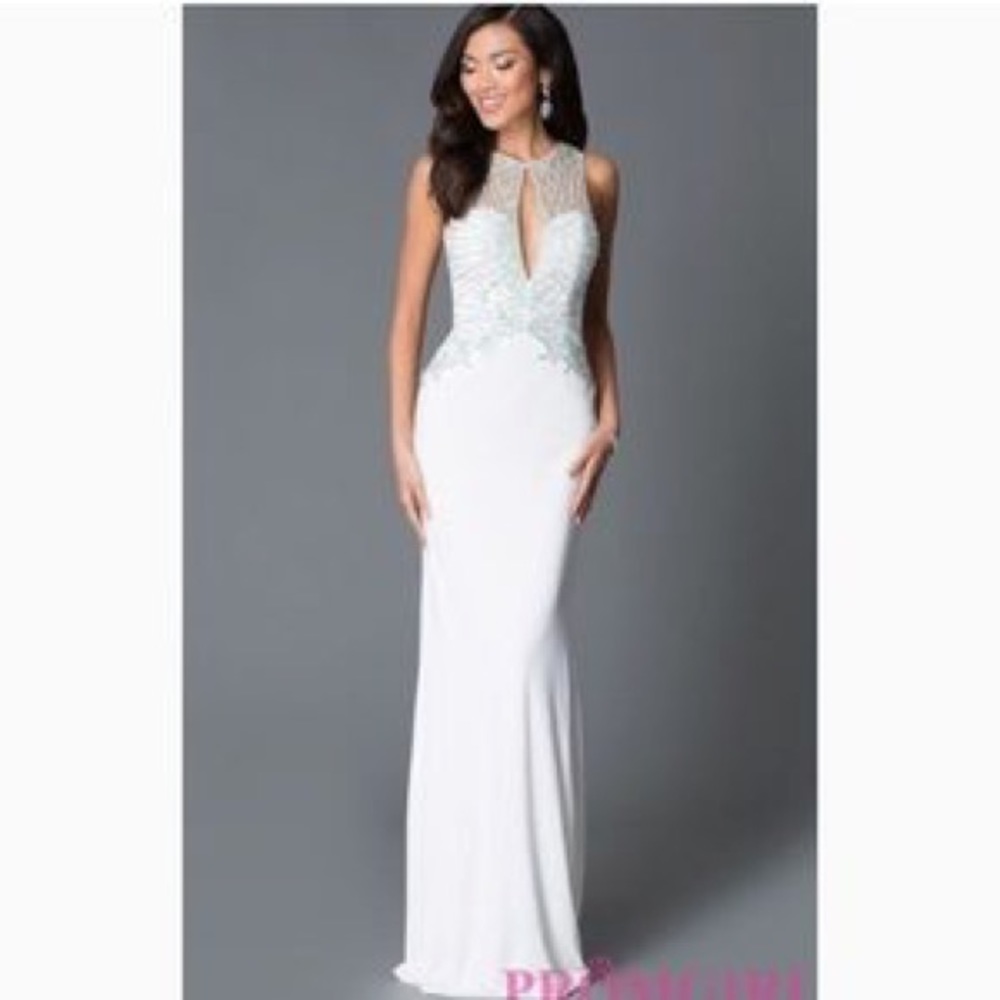 JVN by Jovani white gown